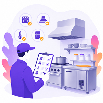 Step 1 – Kitchen evaluation for Food Hero Group franchise partners